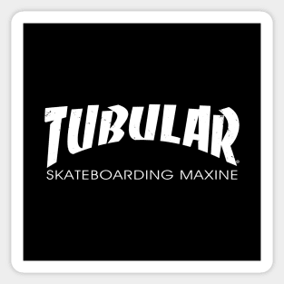 Skateboarding Retro 80's Sci-fi Tv Show Quoted Logo Parody Sticker